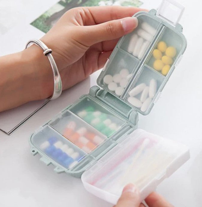 Small Pill Box Organizer - Beige