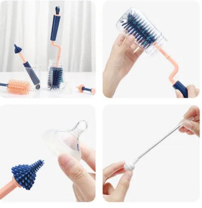 Baby Silicone Bottle Brush Set