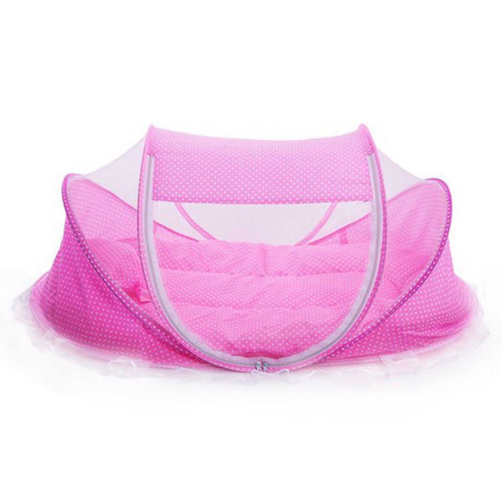 Portable Folding Infant Newborn Baby Anti-Mosquito Cradle Bed Tent_3