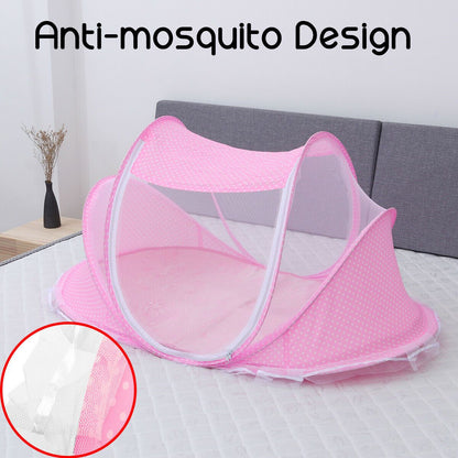 Portable Folding Infant Newborn Baby Anti-Mosquito Cradle Bed Tent_2