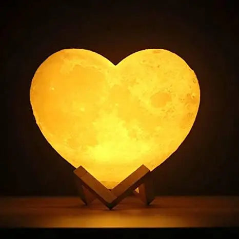 Moon lamp 3D Heart Shaped -  Touch Control_0